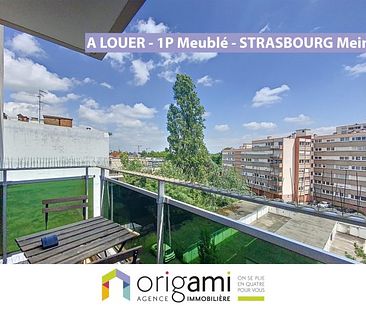 STRASBOURG Meinau - Beau F1 meublé avec balcon - Photo 1