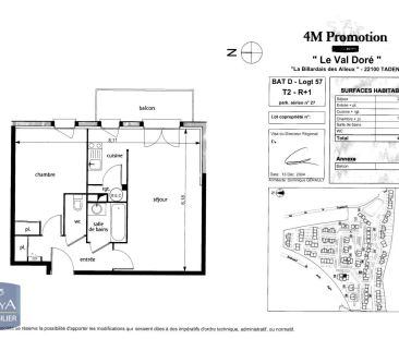 Appartement à louer 2 pièces 48.32m² - Photo 1