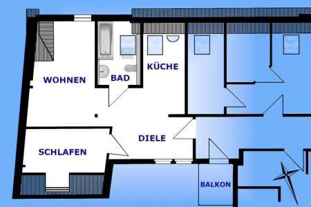 Zweiraumwohnung mit barrierefreiem Zugang im Stadtzentrum - Photo 4