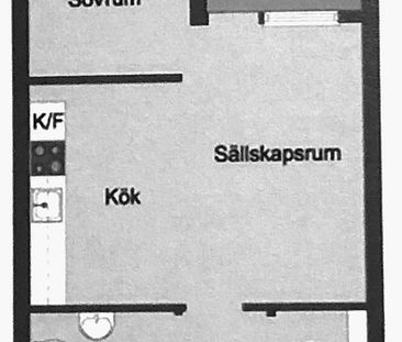 Ljus 2:a vid Karlaplan med balkong uthyres - Foto 1