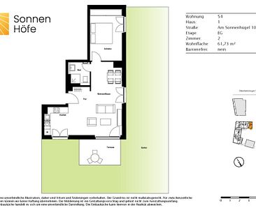 Moderne 2-Zimmer-Wohnung mit großzügigem Gartenanteil - Foto 2