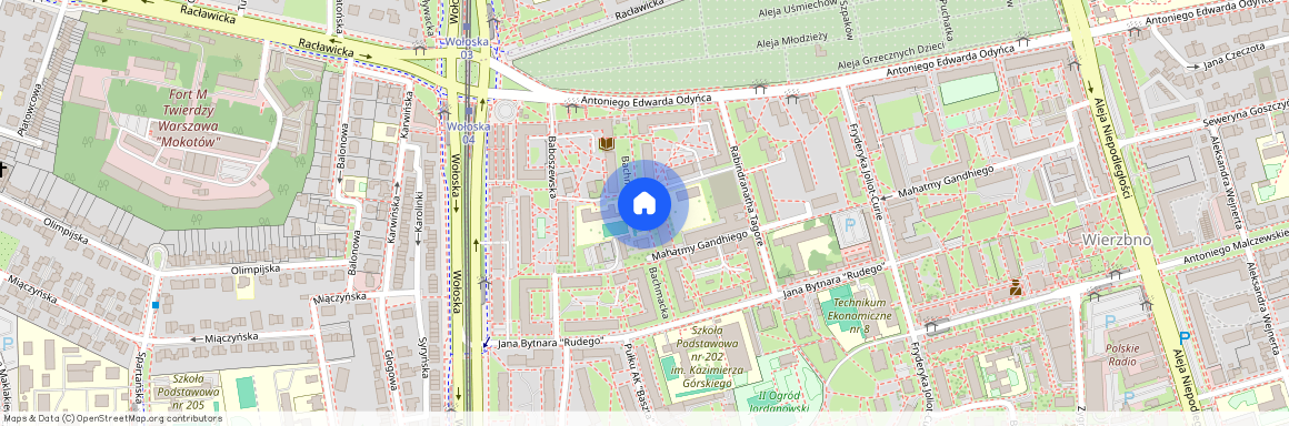 ul. Bachmacka, Wierzbno, Mokotów, Warszawa, mazowieckie