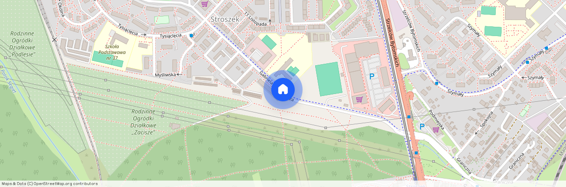 ul. Gabriela Narutowicza, Stroszek - Dąbrowa Miejska, Bytom, śląskie