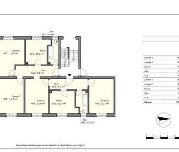 Studenten WG 4-Raum WE Kamin Wohnküche 2 Bäder, Altbauwohnung - Photo 6