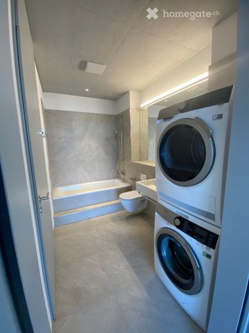 Moderne 2.5-Zimmer-Neubauwohnung mit Bergblick, Sauna & Naturpool in Mels - Foto 2