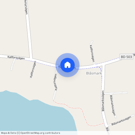 Kallforsvägen, Blåsmark