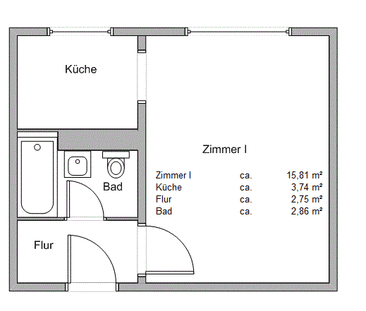 1- Raumwohnung im beliebten Knieper Nord! - Foto 3