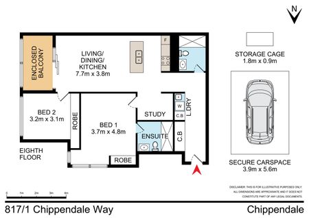 817/1 Chippendale Way, Chippendale NSW 2008 - Apartment For Rent | Domain - Photo 3