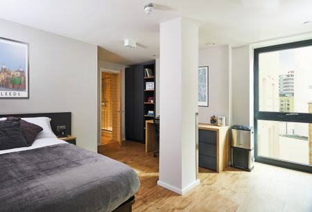 1 Bed - CLASSIC PLUS Apartment, St.Albans Place, Cross Belgrave St., City Centre, LEEDS - LS2 8JP - Student - Photo 4
