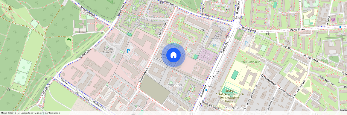 ul. Świerzawska, Kasztelanów, Grunwald, Poznań, wielkopolskie