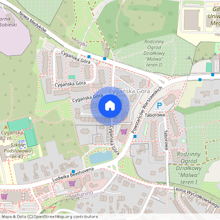 ul. Cygańska Góra, Suchanino, Gdańsk, pomorskie