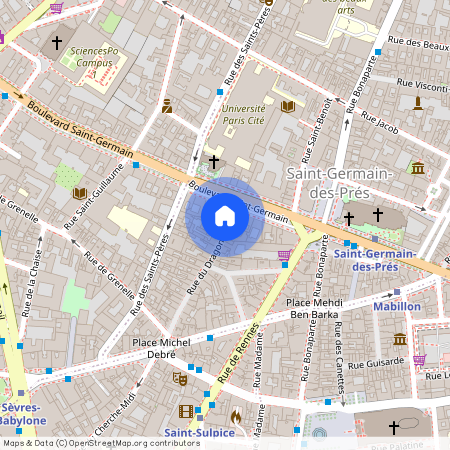 Appartement à louer rue du Dragon, Paris 6ème