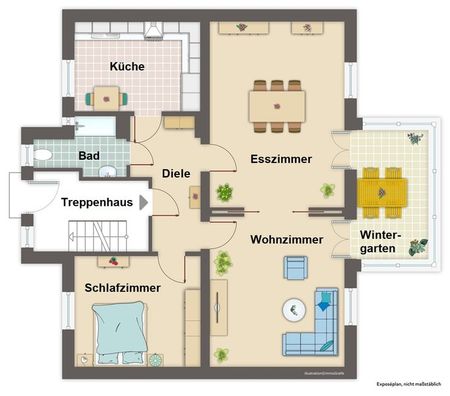 Charmante Altbauwohnung mit Wintergarten, Terrasse und Gartenfläche in Leverkusen-Manfort! - Foto 2