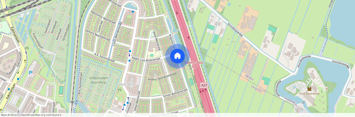 Voordorp en Voorveldsepolder, 3573 ZG, Augusto Sandinostraat, Utrecht