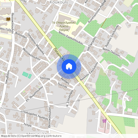 Πατρών Κλάους 176-180 (26335), Κουκούλι (Πάτρα)