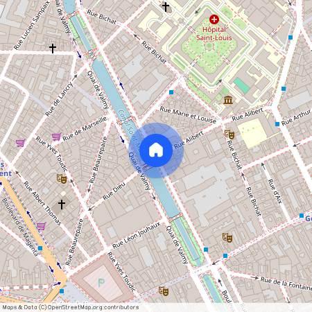 Quai de Jemmapes et rue Alibert 75010 Paris (10e arrondissement)