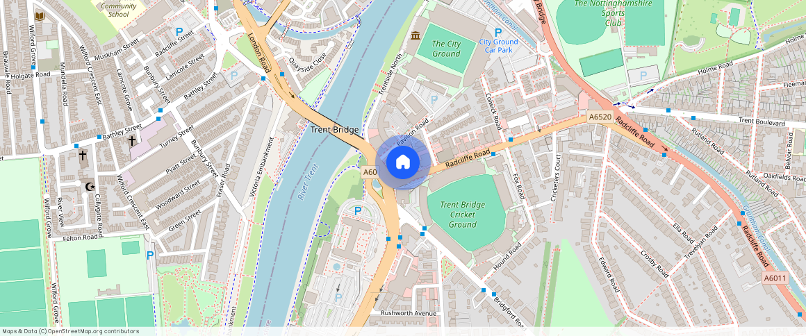 West Bridgford, Radcliffe Road, NG2 5F, Nottingham