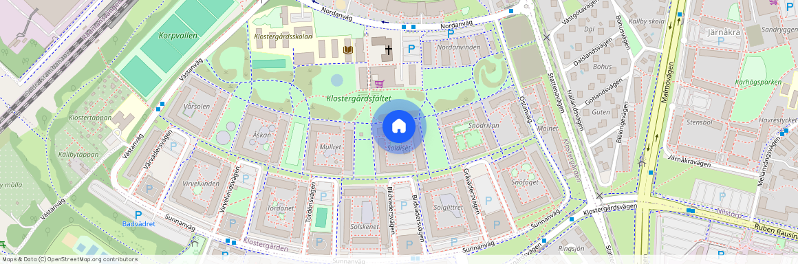 Blidvädersvägen 4J, Klostergården