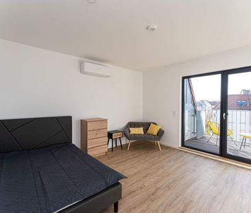 Hochwertiges 1-Zimmer-Apartment mit Terrasse. Wohnen im Herzen F'Ha... - Foto 1