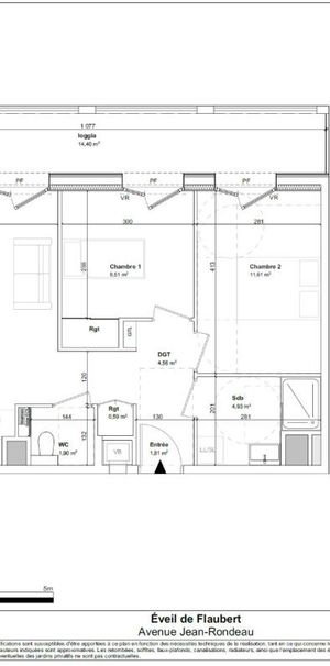 Location Appartement 3 pièces 62m² ROUEN 76100 - Photo 2