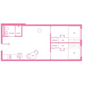 2 Bedroom Shared Bathroom, Double Bed - Photo 3