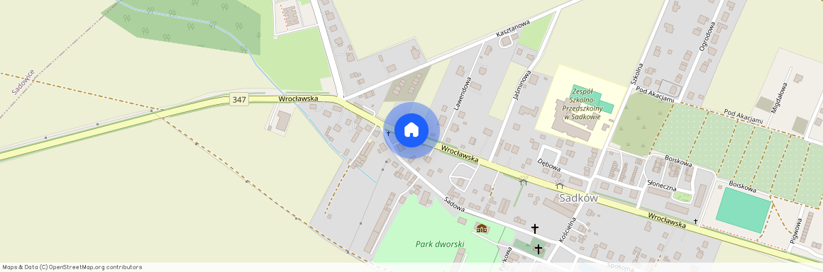 Sadków, Kąty Wrocławskie, wrocławski, dolnośląskie