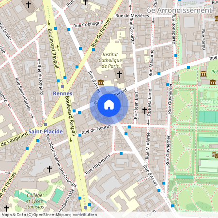 Rue Madame, entre Rue d'Assas et Rue de Fleurus 75006 Paris (6e arrondissement)