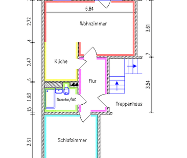 2-Raum-Wohnung mit Balkon - Photo 1