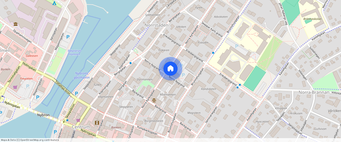 Norra Kyrkogatan 16. 1 rum & kö, Härnösand