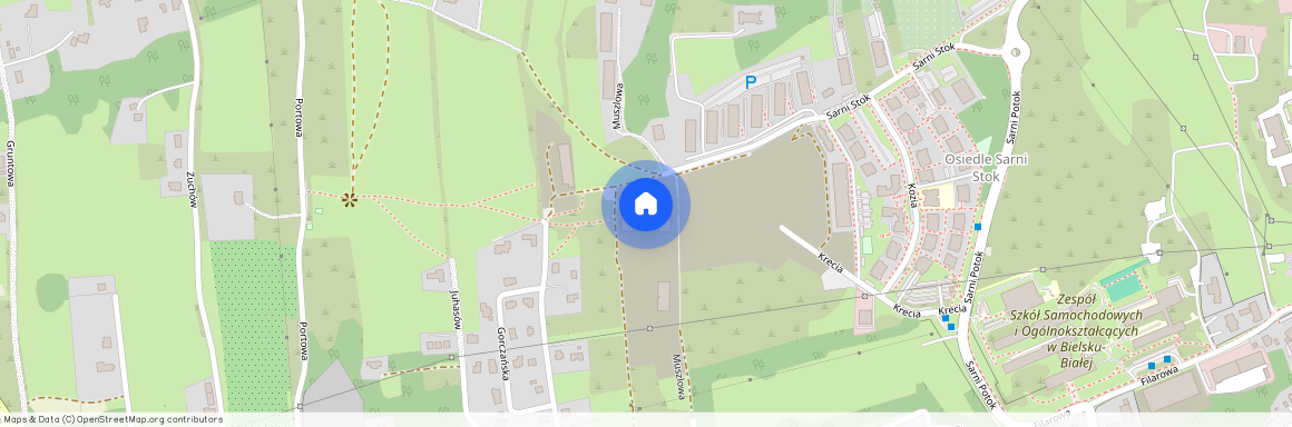 ul. Muszlowa, Stare Bielsko, Bielsko-Biała, śląskie