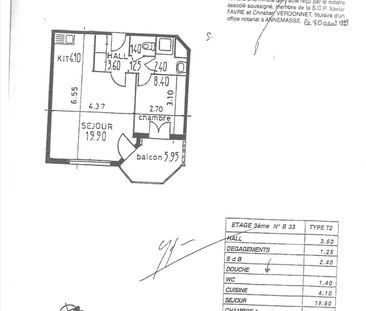 Location Appartement 2 pièces 40m² - Photo 3