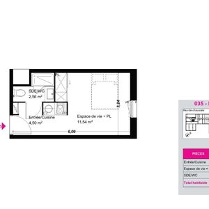 Location Appartement 1 pièce 18m² FRANQUEVILLE ST PIERRE 76520 - Photo 3