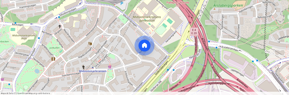 Nybodagatan, Hägersten