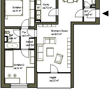 Stop: 3- Zimmerwohnung teilmodernisiert am Sahlkampmarkt Hannover - Foto 5