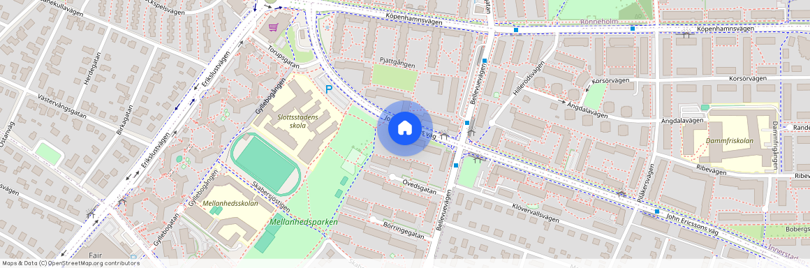 John Ericssons väg 88A, Mellanheden