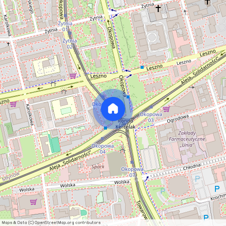 ul. Okopowa, Młynów, Wola, Warszawa, mazowieckie