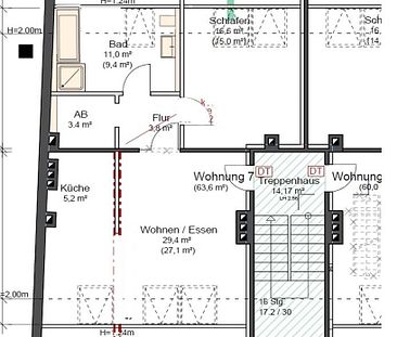 Charmante 2-Zimmer-Dachgeschosswohnung mit Einbauküche, zentrumsnah gelegen - Photo 1