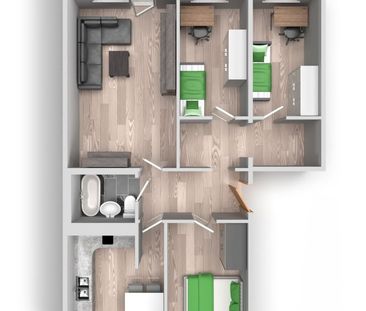 4-Raum-Wohnung Lunzbergring 4 - Photo 1