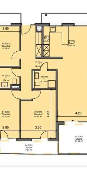 4½ rooms for rent in Fribourg - Foto 2