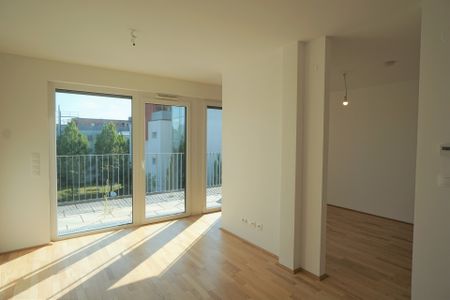 16 m² Terrasse: 2 Zimmer Wohnung in absoluter Ruhelage nahe Strebersdorf in 1210 Wien zu mieten - Photo 3