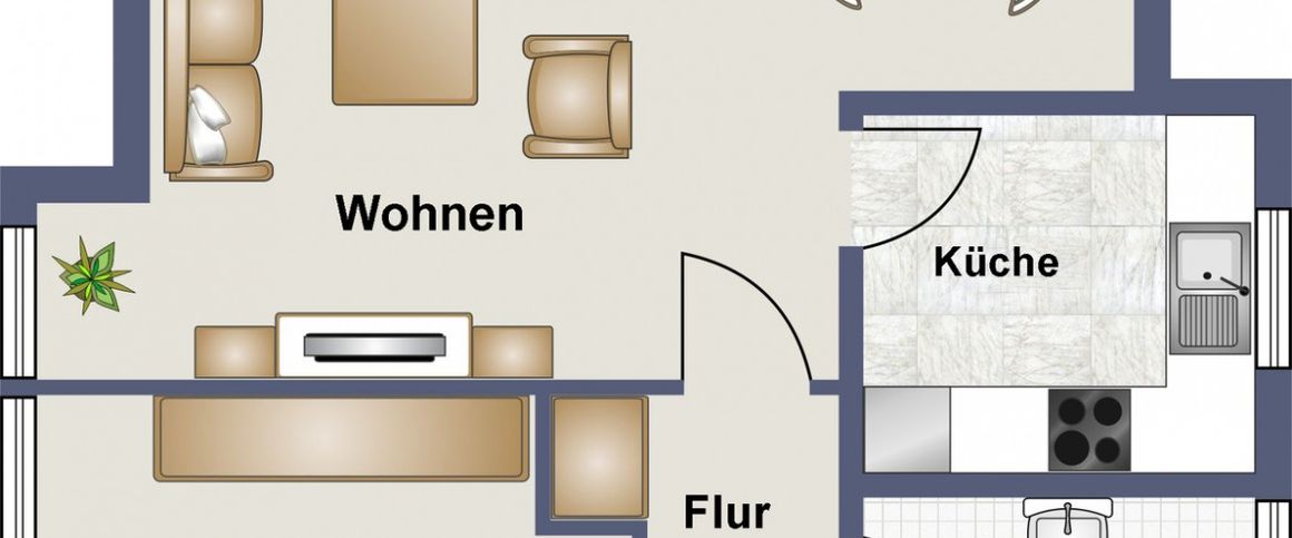 Dachgeschosswohnung in ruhiger Lage! - Foto 1