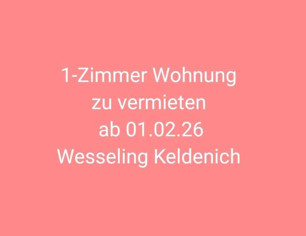 1-Zimmer Wohnung zu vermieten in Wesseling Keldenich - Foto 1