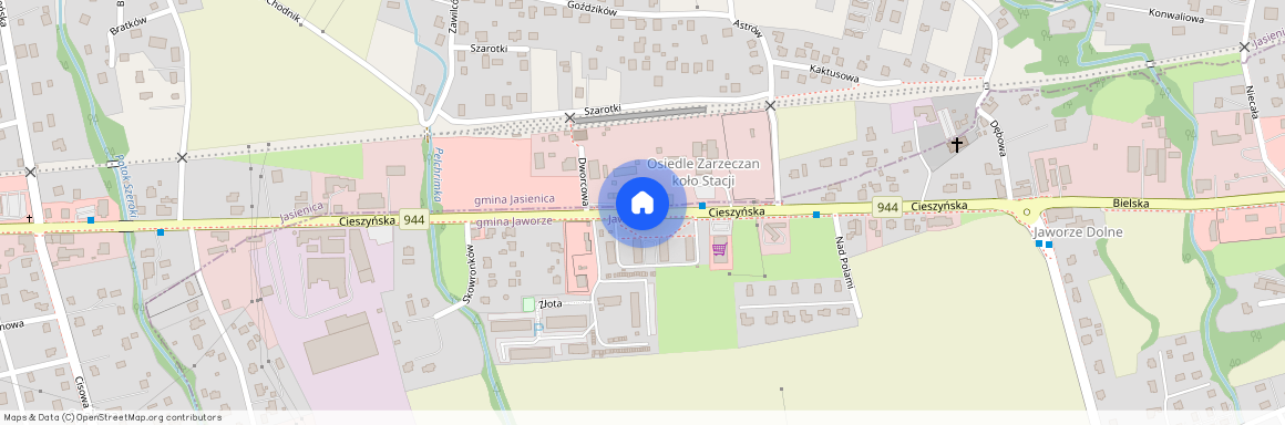 ul. Cieszyńska, Jaworze, Jaworze, bielski, śląskie