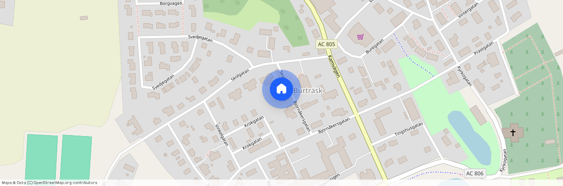 Burträsk, Malå sameby, Västerbotten, Skellefteå, Skolgatan 20