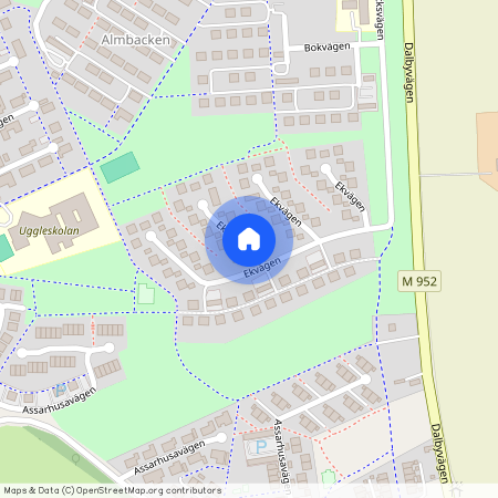 Ekvägen, Södra Sandby