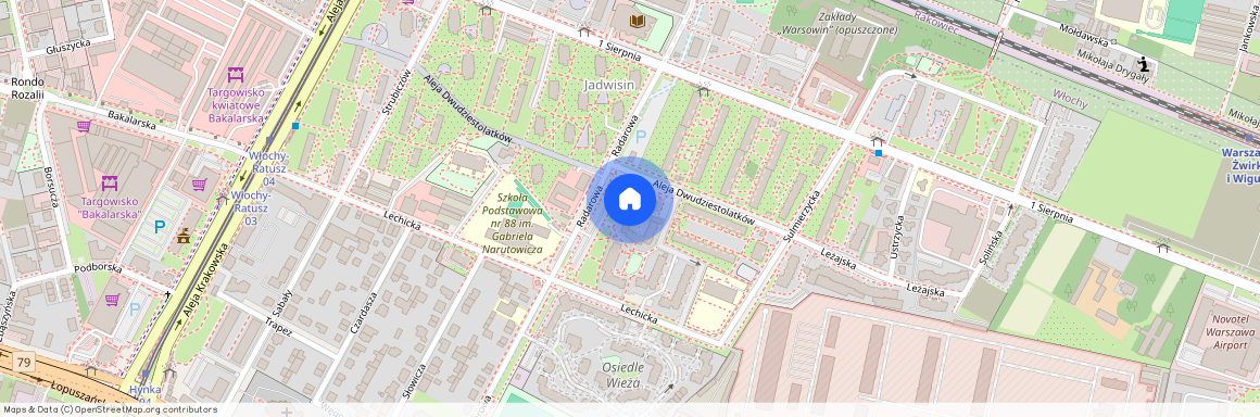 al. Aleja Dwudziestolatków, Okęcie, Włochy, Warszawa, mazowieckie