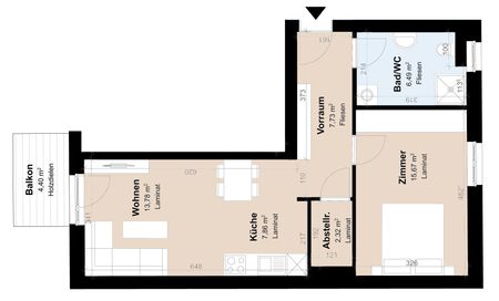 Geförderte 2-Zimmer-Wohnung im Neubau mit Balkon - Photo 4