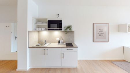 Teilmöbliertes 1-Zimmer-Apartment mit Einbauküche und Balkon - Photo 3