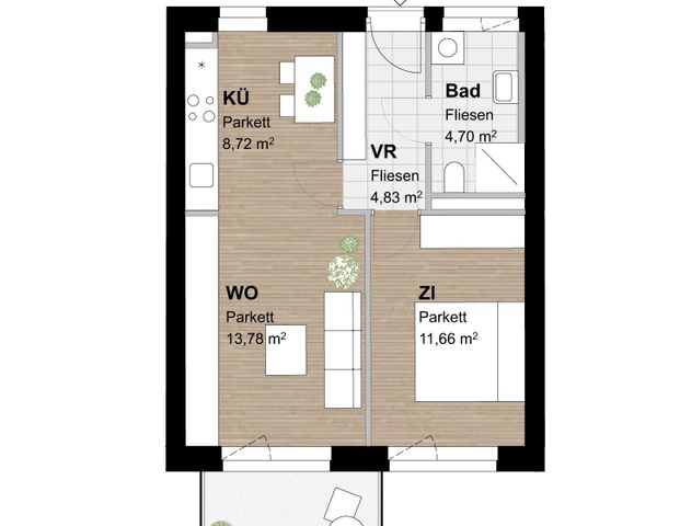 Neubauwohnung mit Balkon und Förderung im 3. Stock - Photo 1