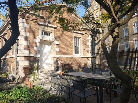 The Watch-House attached to the former Church of St. John's Horsleydown, Bermondsey, also known as "St. John's Hall," is one of only three surviving watch houses in Southwark. - Photo 1